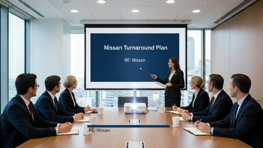 Nissan Turnaround Plan meeting