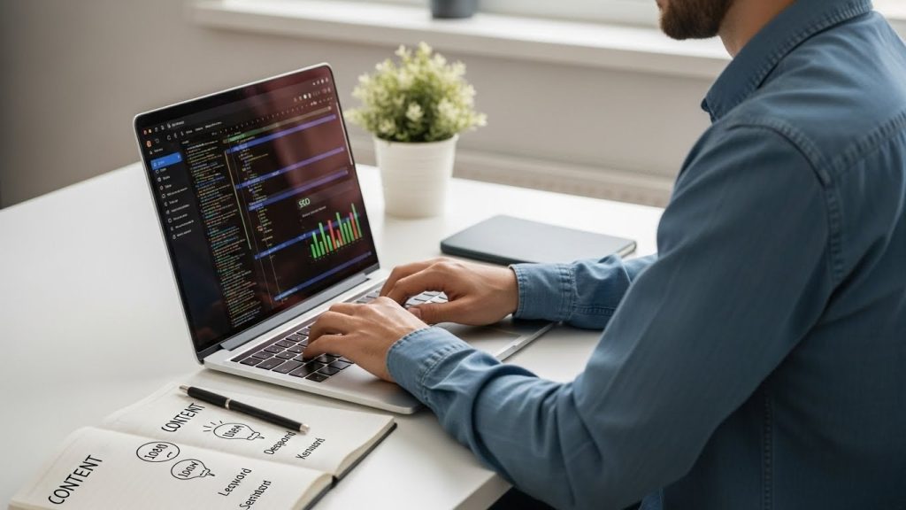 freelance by using laptop